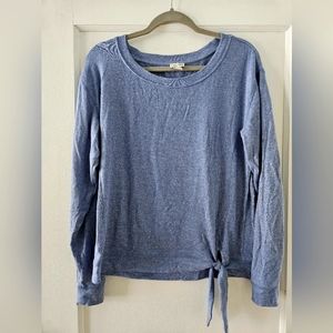 J by J.Crew Heather Blue Long Sleeve Top